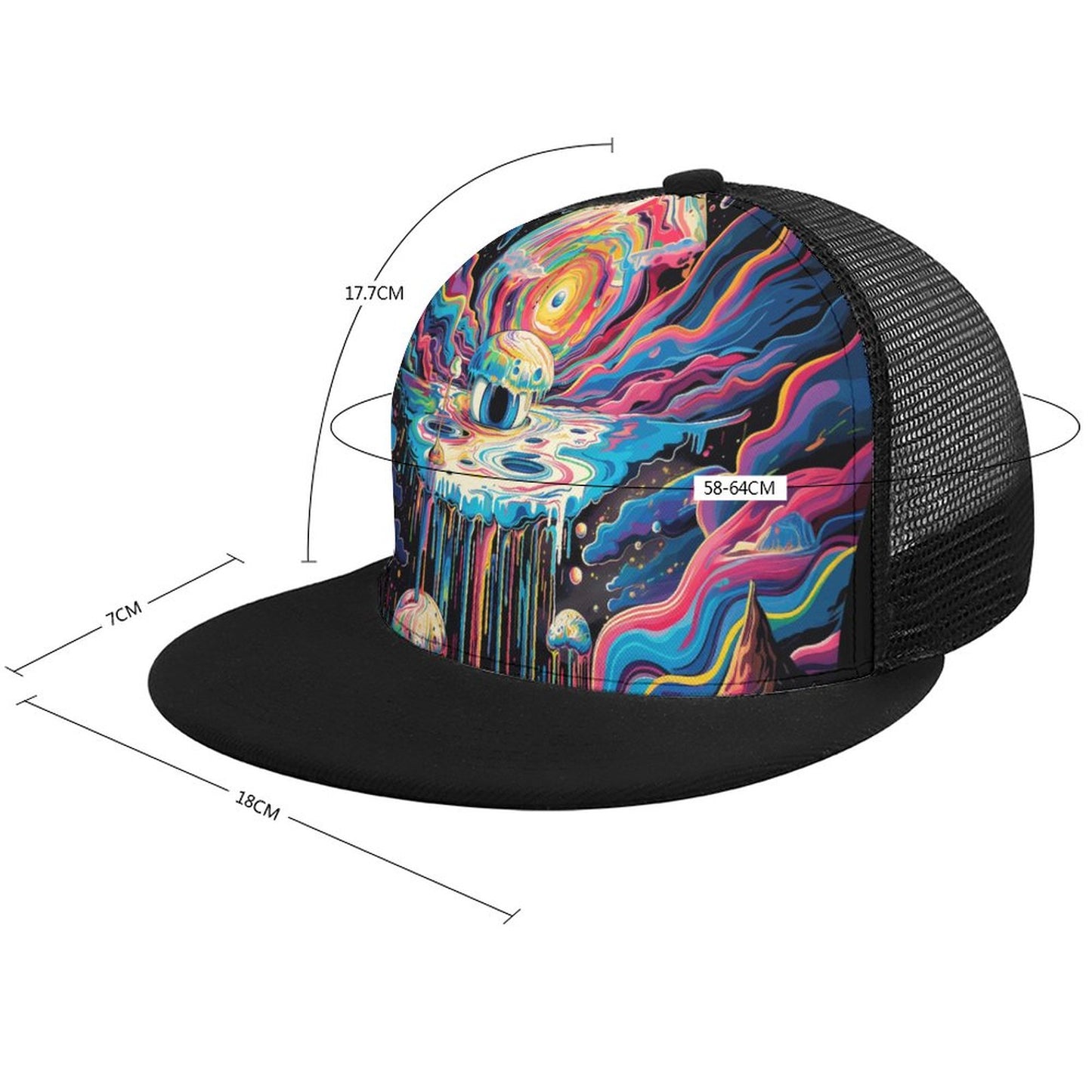 SYKE Society Cyclops Drip Trucker Hat